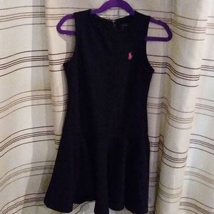 Ralph Lauren Polo girls navy sleeveless dress sz 7